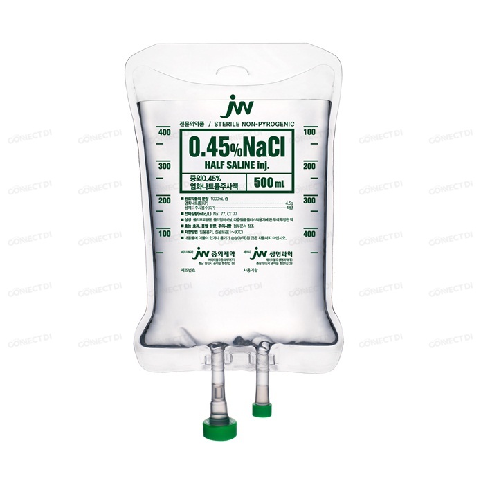 중외0.45%염화나트륨주사액 500mL/백
