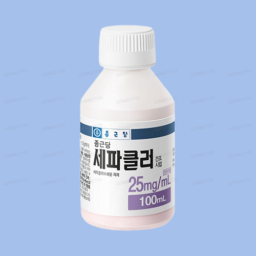종근당세파클러건조시럽 25mg/mL 100mL/병