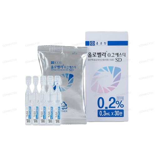 올로벨라0.2에스디점안액 0.3mL/관