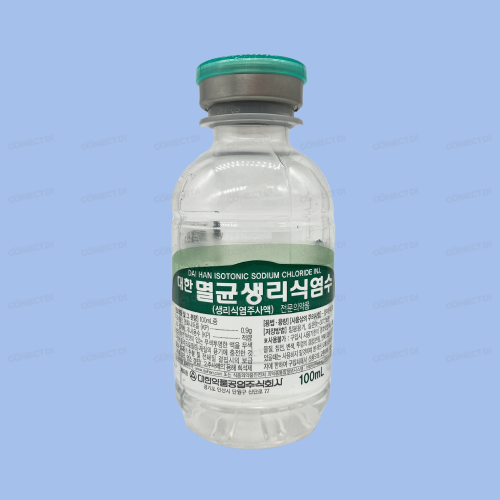 대한멸균생리식염수 100mL/병(PP)