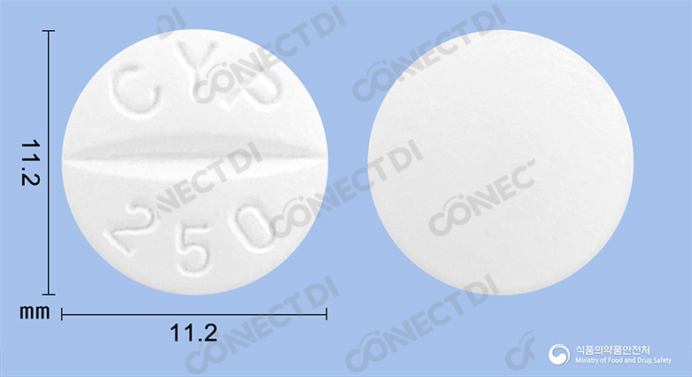 싸이프로정 250mg