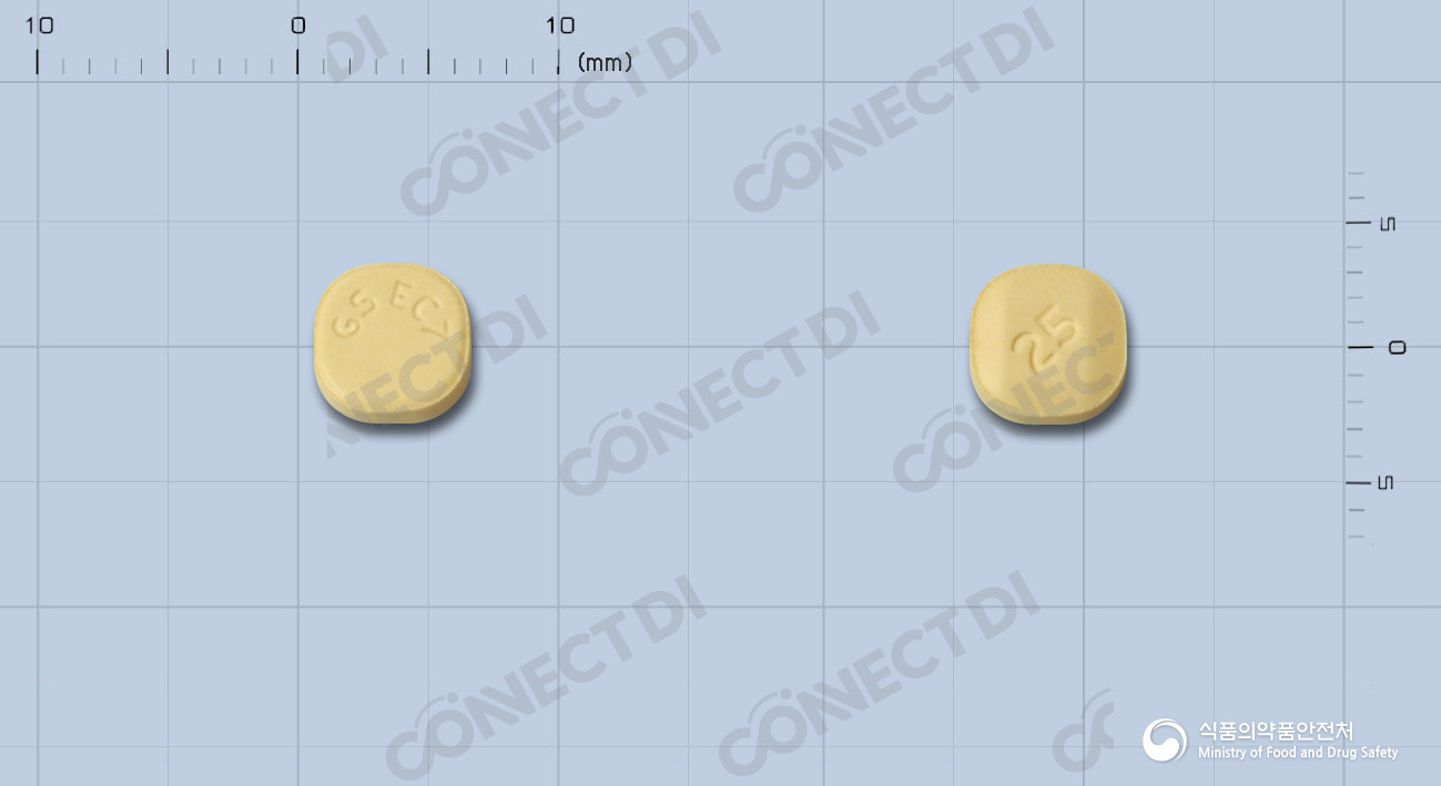 라믹탈정 25mg