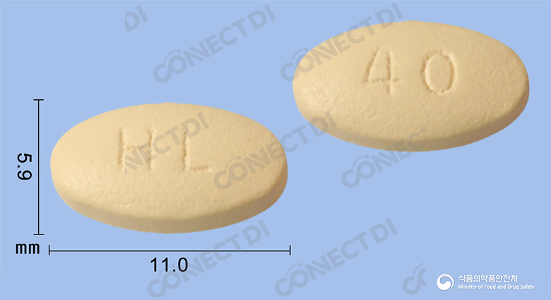 펩타졸정 40mg