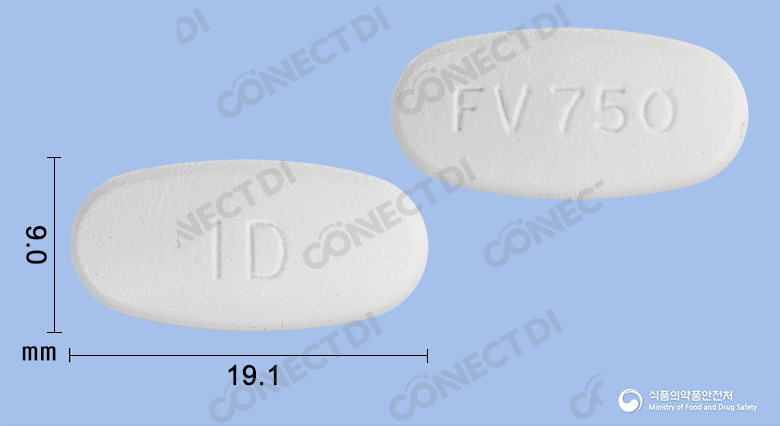 팜비어정 750mg