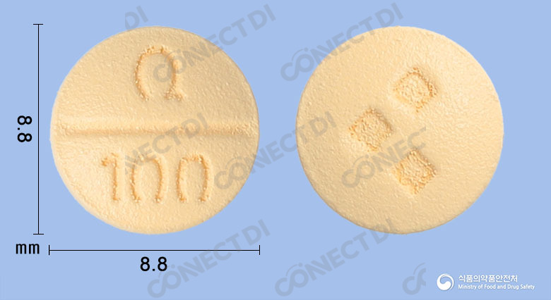 큐로켈정 100mg
