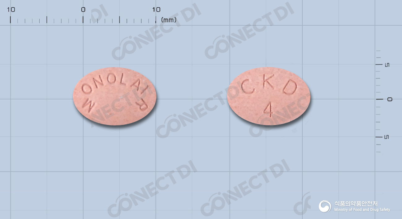 모놀레어츄정 4mg
