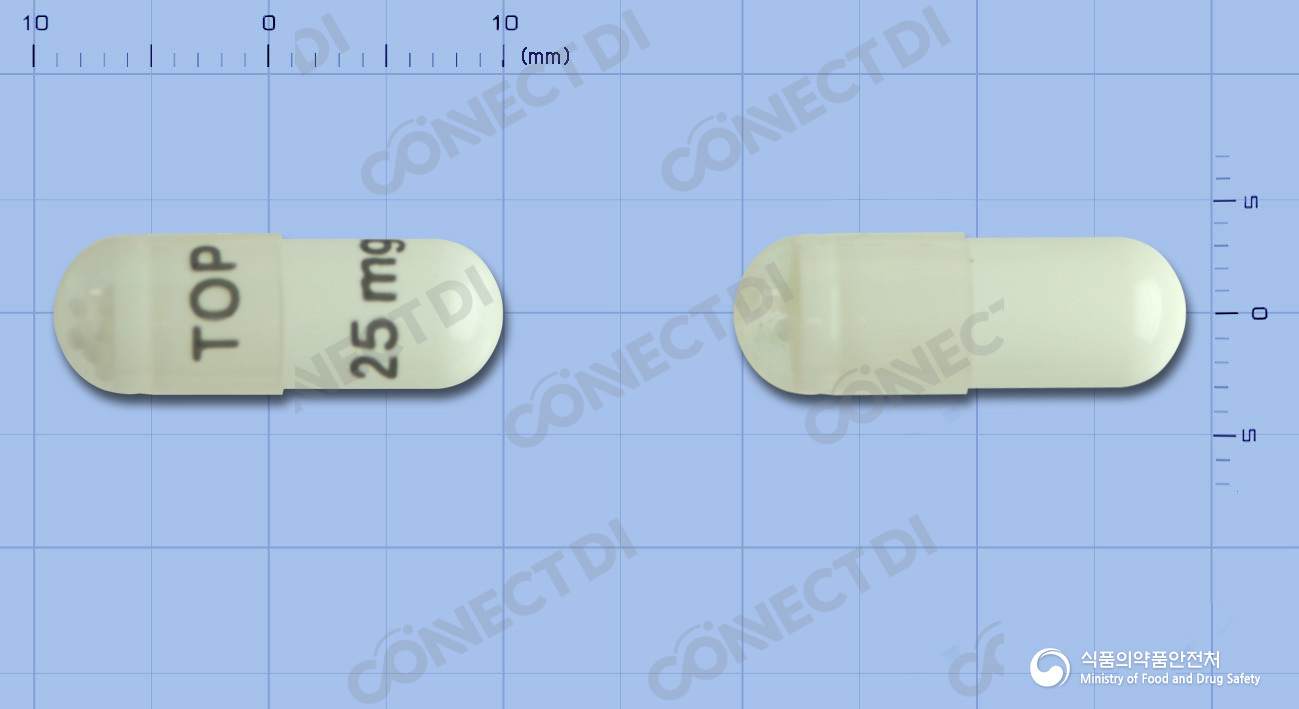토파맥스스프링클캡슐 25mg