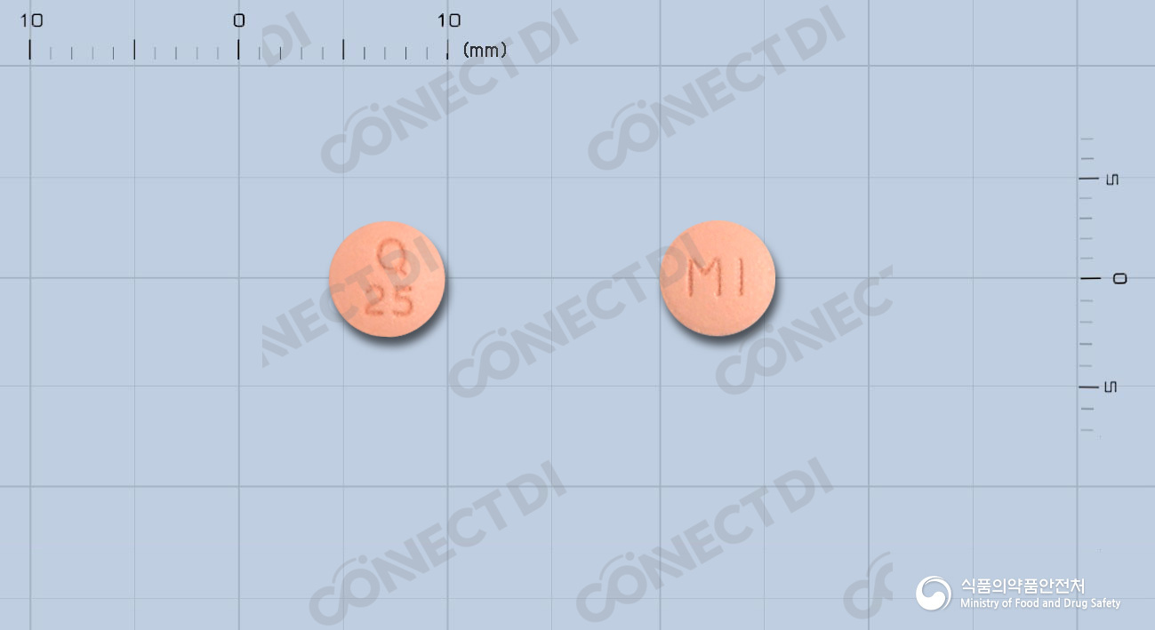 큐로켈정 25mg