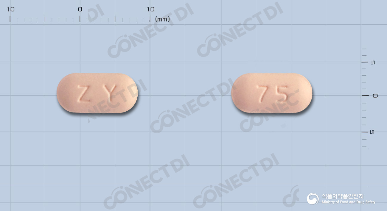 자이데나정 75mg