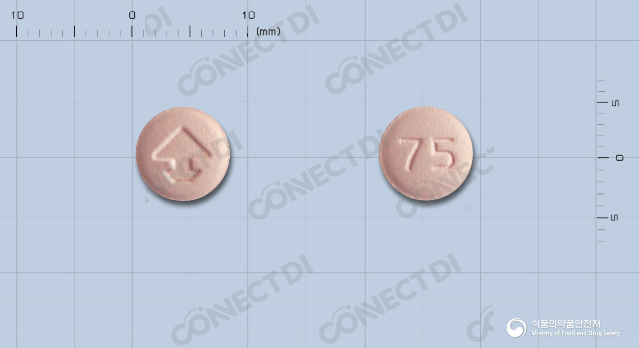잔타스에프정 75mg