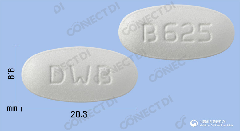 베아크라정 625mg