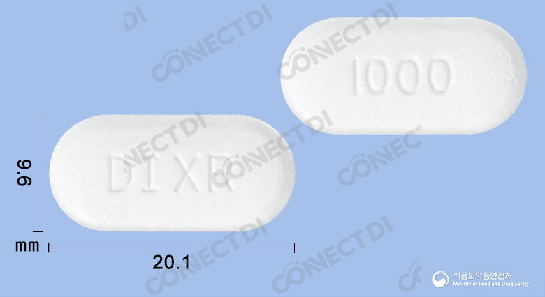 다이아폴민엑스알서방정 1000mg
