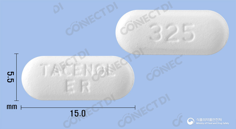 타세놀8시간이알서방정 325mg