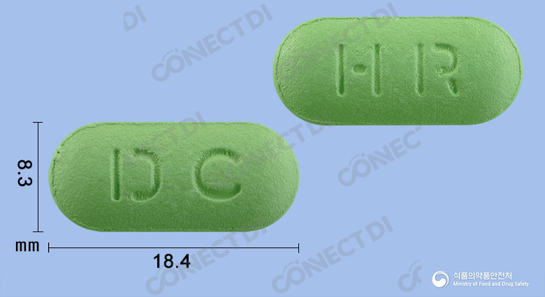 디옥시드에이취알정 600mg