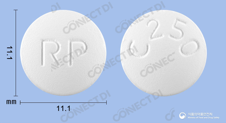 알피시프록정 250mg