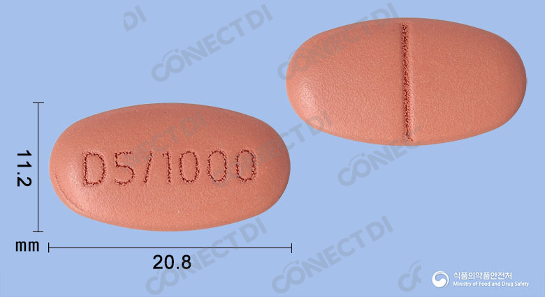 다파론듀오서방정 5/1000mg