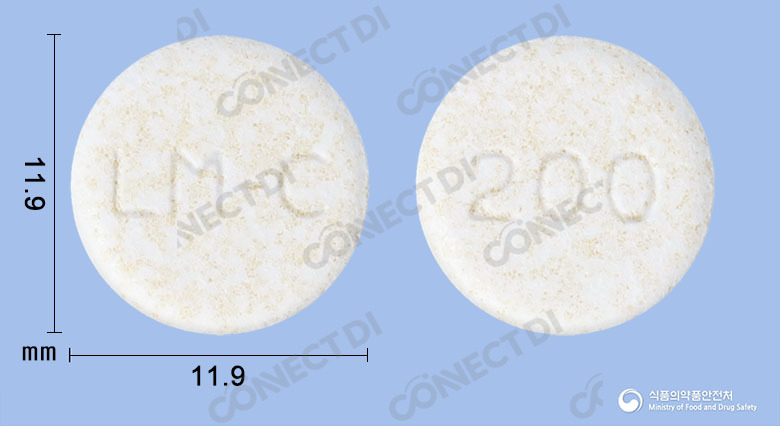 라미나지츄어블정 200mg